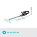 Taille-haies EasyCut 40/18V P4A- sans chargeur ni batterie - GARDENA - 14733-55