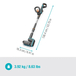 Nettoyeur de terrasse AquaBrush 18V/P4A - Patio - sans batterie - GARDENA - 14841-55
