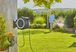 Dévidoir automatique mural sur batterie PowerRoll XL 35/18V P4A tuyau de 35 m blanc - GARDENA - 18642-20