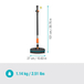Kit de lavage avec brosse souple Cleansystem pour les surfaces sensibles - GARDENA - 18826-20