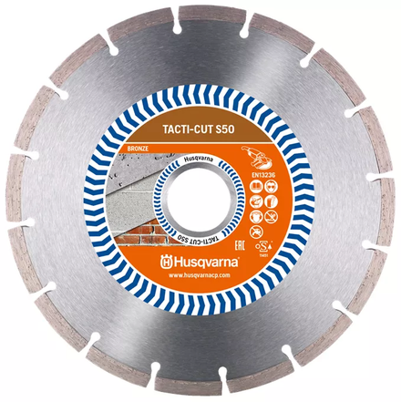 DISQUE DIAMANT HUSQVARNA TACTI-CUT S50 POUR MEULEUSE D'ANGLE Ø 115 MM POUR BETON 22.2- 579819230