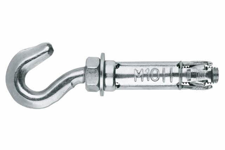 BOITE INDEX DE 50-CHEVILLE À AILETTES EN ACIER CROCHET FILETAGE M8 Ø 14 MM L 50 MM -AACGA08