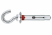 Boite de 100-Cheville anti-rotation crochet Filetage M6 Diam. 8 mm L 45 mm INDEX-ACHG08C