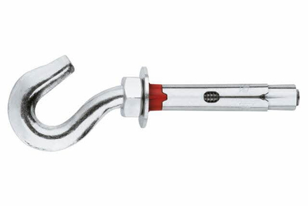 BOITE INDEX DE 100-CHEVILLE ANTI-ROTATION CROCHET FORGÉ FILETAGE M6 Ø 8 MM L 45 MM-ACHGFO08C