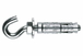 BOITE INDEX DE 25-CHEVILLE POUR FIXATION MI-LOURDES CROCHET FILETAGE M12 Ø 20 MM L 70 MM -AZAMG12