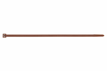Boite de 100-Collier nylon cranté marron Filetage M Diam. mm L 100 mm INDEX-BC25100MA
