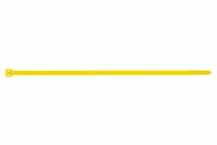 Boite de 100-Collier nylon cranté jaune Filetage M Diam. mm L 200 mm INDEX-BC36200AM