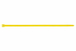 Boite de 100-Collier nylon cranté jaune Filetage M Diam. mm L 200 mm INDEX-BC36200AM