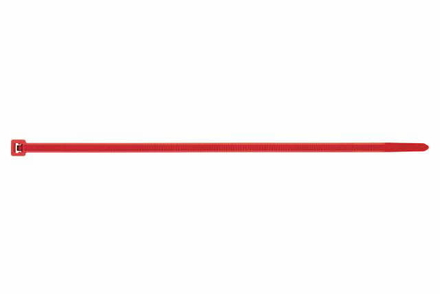 Boite de 100-Collier nylon cranté rouge Filetage M Diam. mm L 200 mm INDEX-BC36200RO