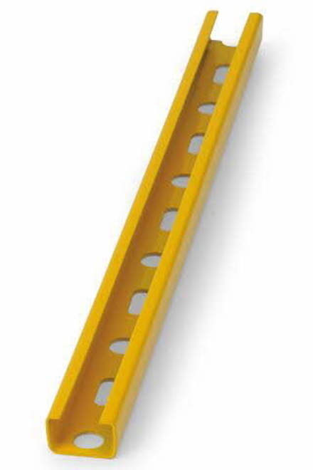 BOITE INDEX DE 10-RAILS PERFORÉS REVÊTEMENT PLASTIQUE JAUNE FILETAGE M Ø MM L 1000 MM -GPP271812