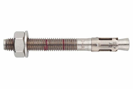 Boite de 100-Goujon d'ancrage inoxydable A2 Filetage M6 Diam. 6 mm L 120 mm INDEX-MI06120