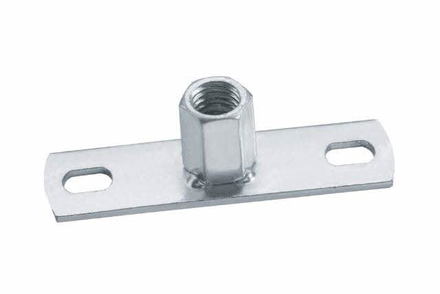 Boite de 100-Platine de fixation zinguée Filetage M8 Diam. mm L mm INDEX-PFZNM0800