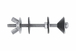 BOITE INDEX DE 100-FIXATION CHASSE D'EAU FILETAGE M Ø MM L 80 MM -SACI06080