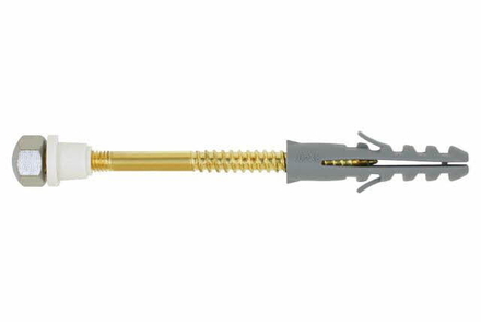 Boite de 100-Fixation WC et bidet, laiton Filetage M Diam. 8 mm L 80 mm INDEX-SAWL05080