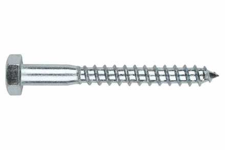 Boite de 100-Tirefond inoxydable A2 pour bois Filetage M6 Diam. mm L 40 mm INDEX-TBA206040