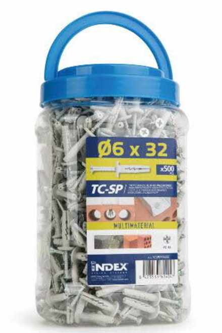 Boite INDEX 1 Seau cheville à frapper Filetage M6 Diam. 6 mm L 32 mm - TCSPEP06032