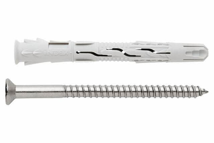 BOITE INDEX DE 50-CHEVILLE NYLON UNIVERSELLE À HAUT RENDEMENT FILETAGE M8 Ø 8 MM L 80 MM -TNXA408080