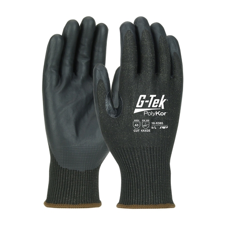 Gants enduction neofoam fibre PolyKor Xrystal noir - Lot de 12 - G-TEK - 16-X585
