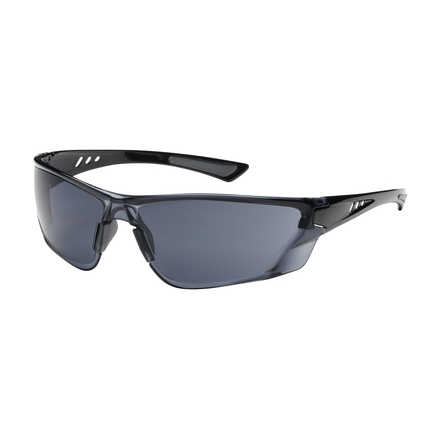 Lot de 12 Lunettes sans monture verres fumés anti-rayures/buée Recon noir - Bouton Optical - 250-32-0021-EN