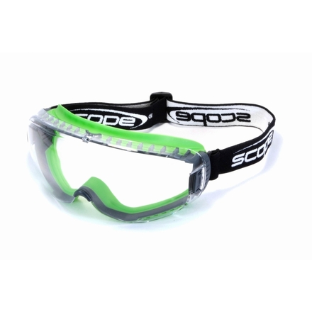 Lunettes à ventilation indirecte monture en PP/TPR vert FORTIS 3 - SCOPE - 251-G03-0021-EN