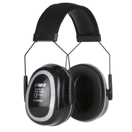 CASQUE ANTI-BRUIT ARC ACIER CARBONE COQUILLES ABS CUIR / MOUSSE PU SNR 28dB - PIP - 263-NP222
