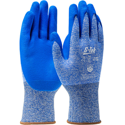 Gants nitrile mousse 3RX bleu - Lot de 12 - G-TEK - 31-384R