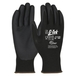 Gants doublure plastique recyclé enduction nitrile 3RX noir - Lot de 12 - G-TEK - 31-5130R-ET