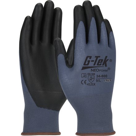 Gants doublure nylon enduction neofoam NeoFoam bleu - Lot de 12 - G-TEK - 34-600
