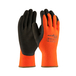 Gants doublure acrylique latex microsurface Orange haute visibilité - Lot de 12 - G-TEK - 41-1400