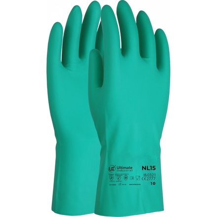 Gants NITRA doublure floquée vert - Lot de 10 - UCI - G/NITRA/GN