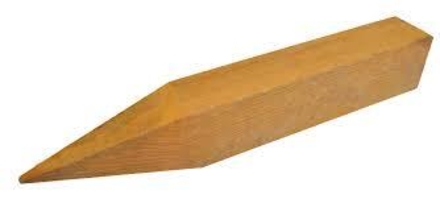 Piquet de chantier bois hêtre/chêne 0,75m 30x30 - 432
