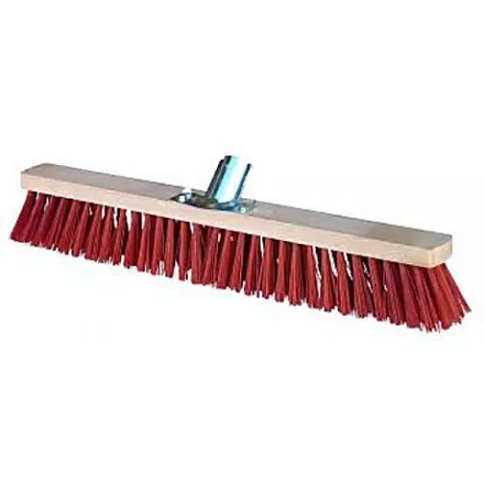 Balai cantonnier rouge 60 cm douille pvc - 8408