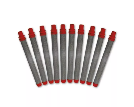 Filtre crosse rouge 180 mailles pour pistolets Airless - par 10 - WAGNER - 97022