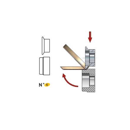 JEU DE MOLETTES N° 6 DE SOYAGE POUR BORDEUSE SB5 - JOUANEL INDUSTRIE - SB5MOL6