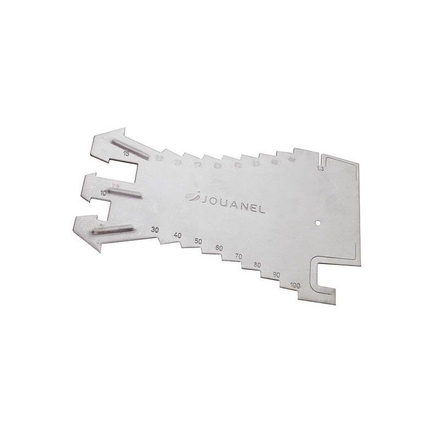 TRACETTE À ZINC EN INOX GRADUÉE 5 MM - JOUANEL INDUSTRIE - TRAC