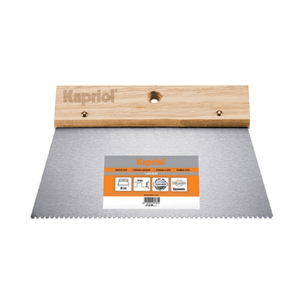 SPATULE A COLLE 20 DENT. 3x1.63 MANCHE BOIS - KAPRIOL - 23192