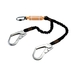 LONGE ANTICHUTE ELASTIQUE 2 CONNECTEURS AVEC ABSORBEUR LONG - KAPRIOL - 27958