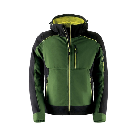 VESTE DYNAMIC SOFTSHELL VERT/NOIR - KAPRIOL