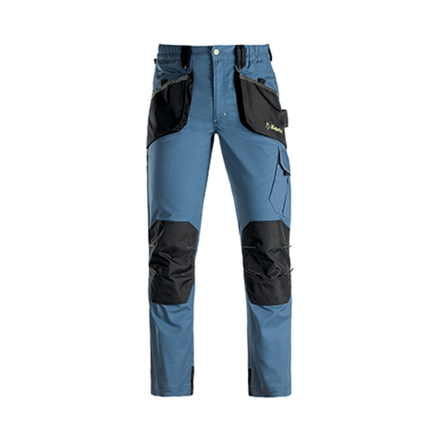PANTALON SLICK BLEU PETROLE/NOIR - KAPRIOL