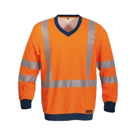 T-SHIRT HV MANCHES LONGUES ORANGE - KAPRIOL