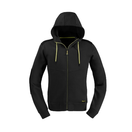 SWEAT-SHIRT SLICK À CAPUCHE NOIR - KAPRIOL