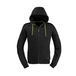 SWEAT-SHIRT SLICK À CAPUCHE NOIR - KAPRIOL
