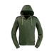 SWEAT-SHIRT SLICK A/CAPUCHE VERT - KAPRIOL