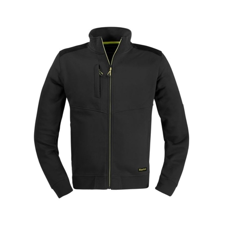 SWEAT-SHIRT SLICK FERMETURE ECLAIR LONGUE NOIR - KAPRIOL
