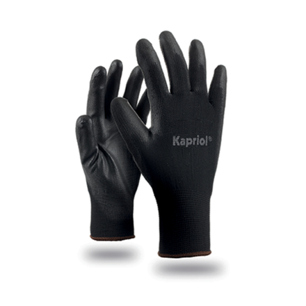 LOT 12 PAIRES GANTS SKIN NOIR - KAPRIOL