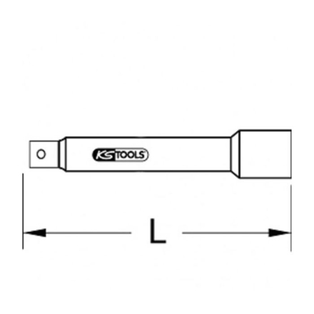 Rallonge isolée, 1/4'' - L.116 mm KSTOOLS - 1121453