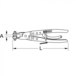 Pince à collier de durites type MU2, 4-45 mm KSTOOLS - 1151166