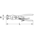 Pince à colliers L. 260 mm , 0-55 mm KSTOOLS - 1151181