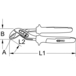 Pince multiprises entrepassée manche bi-matière, L.250 mm KSTOOLS - 1152003