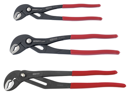 Lot de trois pinces multiprises à verrouillage 10'' - 12'' - 16'' KS TOOLS - 115.8531